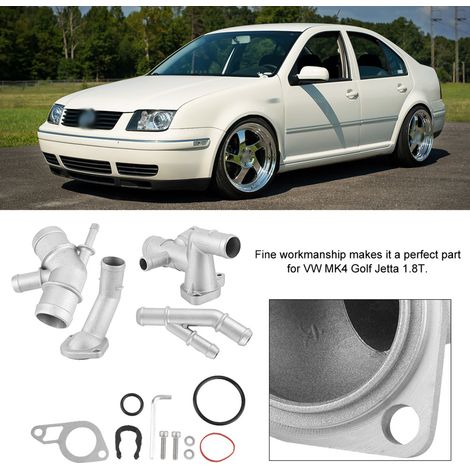 Boîtier de thermostat en aluminium moulé avec tuyau d'eau CNC pour VW Golf MK4 1.8T (1/5)