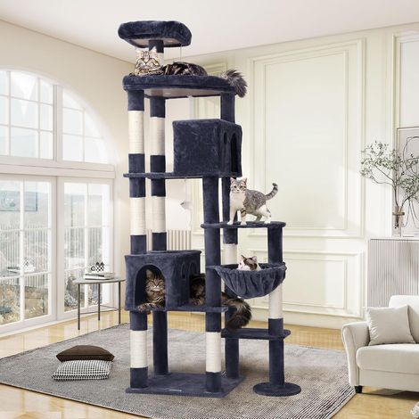 Arbre a Chat XXL 213cm Niche Plateform pour Grand Chat (1/5)