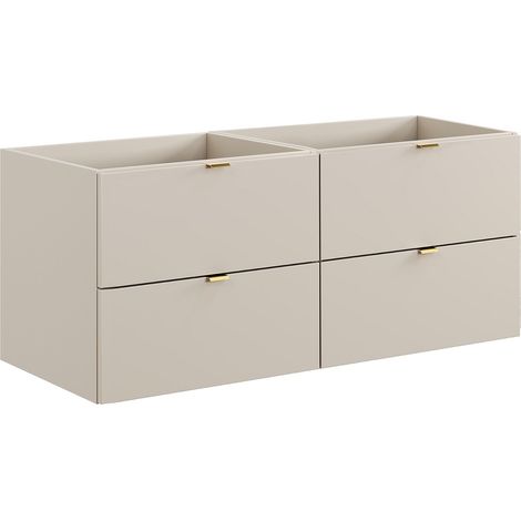 Mobile sotto lavabo sospeso Beige 120 cm - LAVENA