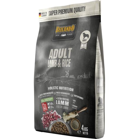 Belcando Hundetrockenfutter Adult 4 kg Lamm & Reis Trockenfutter Hunde