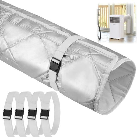 1 pièce tuyau d'évacuation climatisation isolant, couverture tuyau 150x60 cm pour climatisation mobile, isolant tuyau pour tuyau (1/5)