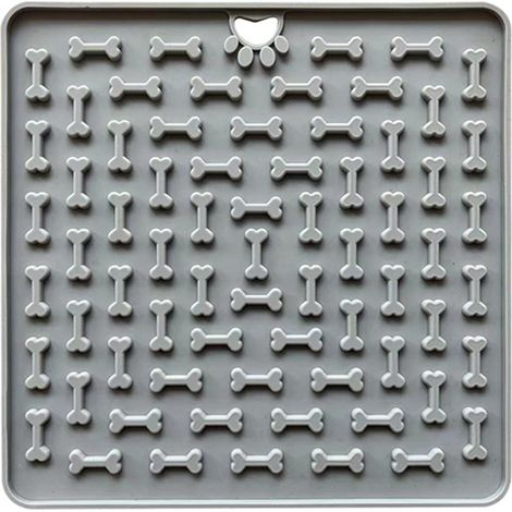 Tapis De Léchage Pour Chien - Nourriture Lente Réduit Anxiété - Silicone Souple Lavable - 1 Pièce (1/5)