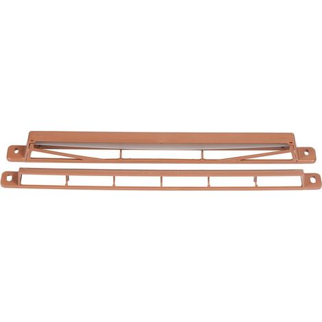 Nicoll – Kit entrée d'air aérau-acoustique bois clair 210x8 – Module 22 – Isolement 36 dB – Adaptable sur menuiseries PVC, alu (1/4)
