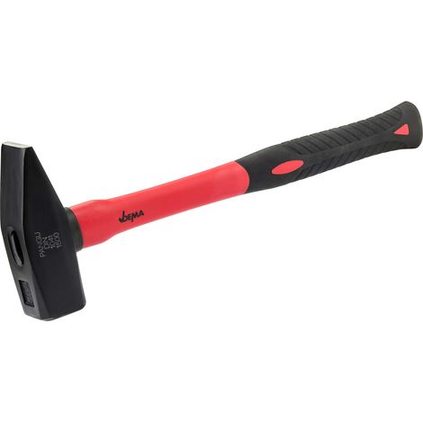 Schlosserhammer mit Fiberglasstiel 1500g Hammer Metallhammer Ausbeulhammer (1/4)