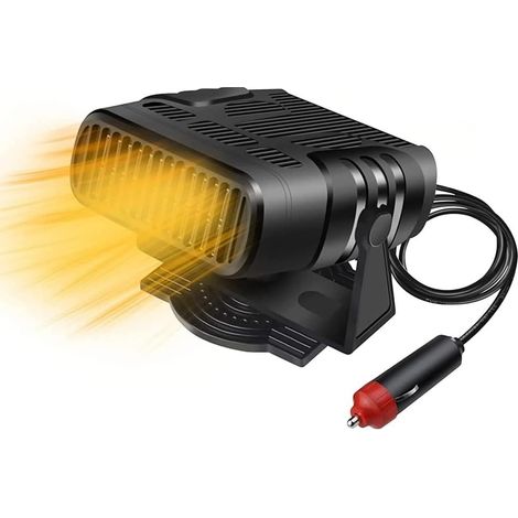 Auto-Entfroster-Set, 12 V, 150 W, tragbar, wird an den Zigarettenanzünder angeschlossen, 2-in-1-Auto-Entfroster, schnelles Aufheizen/Abkühlen