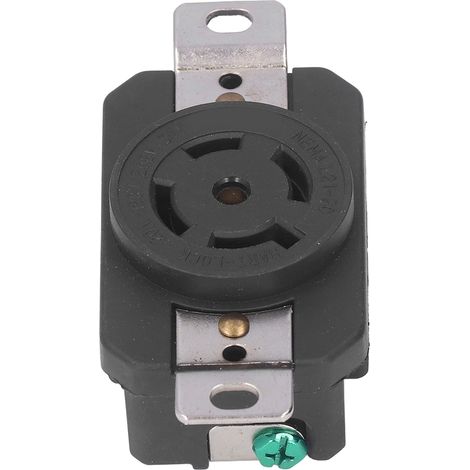 Prise industrielle 5 trous verrouillable encastrable style américain 20A 120/208V NEMA L21-20 (1/5)