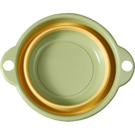 Lavabo pieghevole multifunzionale per bambini, bacinella portatile per lavare le verdure, taglia L, colore verde. (1/5)