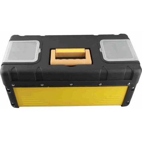 Boîte à outils rangement plastique fer coffret portable grand espace organiseur quincaillerie composants pour réparation SK-1159-17 (1/5)