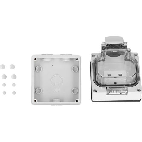 Prise extérieure étanche IP66 250 V 13 A pour applications commerciales et de jardinage