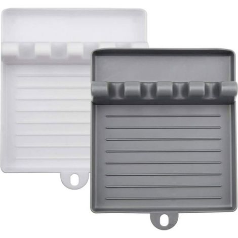 Support repos ustensiles cuisine plastique PP - Égouttoir protection plan travail (1/5)