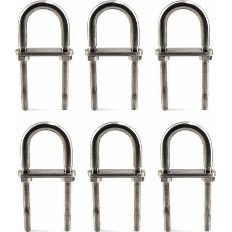 M6X90 U Bolt 304 Stainless Steel Bolt (6 Pieces) (1/5)