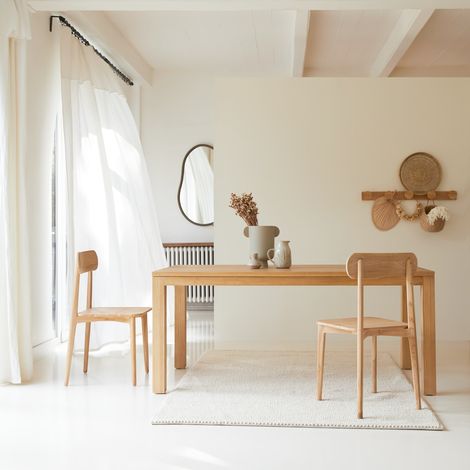Table en bois de teck 180x90 Eden (1/5)