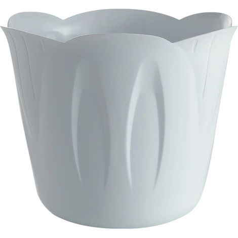 VASO TONDO Ø 25 x h.20,5 cm - Lt. 5,5 - bianco  - BAMA