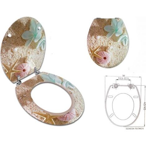 SEDILE COPRIWATER UNIVERSALE PER BAGNO COPRI WC WATER IN LEGNO Mod. 52981