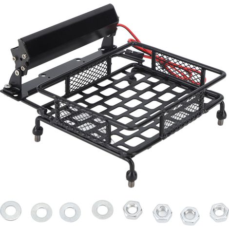 Support de toit avec éclairage LED pour voitures RC Traxxas et Axial, accessoires de rechange et améliorations. (1/5)