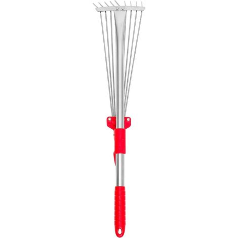 Ancinho Multifuncional Pequeno Em Aço Inoxidável Com Cabo Telescópico Para Jardinagem. (1/5)