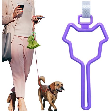 Porte-sacs à déjections canines - Accessoires pour animaux de compagnie - Corde de traction robuste et durable pour chiens (1/4)