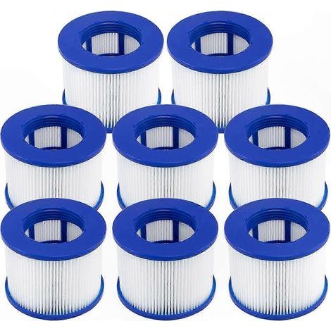 Cartouches filtrantes à visser pour bain à eau chaude 75 x 100 mm (paquet de 8). style 6. pour spas portables (1/5)