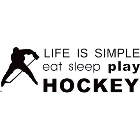 Stickers muraux de hockey pour chambre ou salon - Décoration murale (1/4)