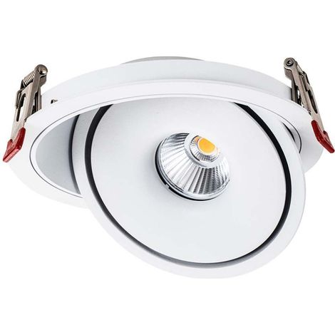 V-TAC 20W Runde COB LED Einbaustrahler 12043mm Weiß Farbe 3in1