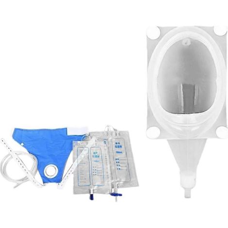 Cathéter collecteur d'urine portable, poche à urine réutilisable en silicone pour femmes, dispositif anti-fuites pour le contrôle de la vessie (1/5)