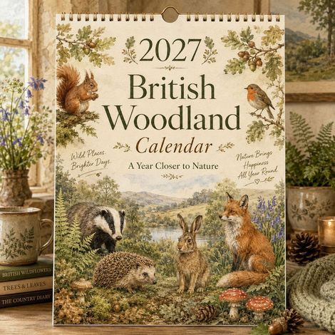 Innovative and exquisite 2027 British Woodland Calendar (Animal Calendar)