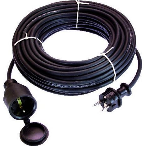 as-Schwabe Gummi-Verlängerung 50 m H05RR-F 3G1,5 schwarz