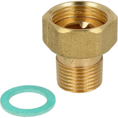 Raccord à visser avec douille filetée 1/2'' FM x écrou à chapeau 3/4"