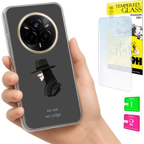 Funda para Realme 14 Pro 5G con cubierta trasera para fotos y cristal 9H. (1/5)