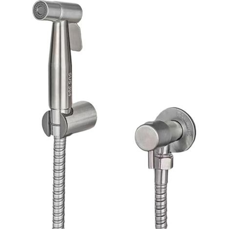 Tête de lave-mains en acier inoxydable 304 – Argent, sans plomb, débit d'eau puissant, étanche et hygiénique, convient pour la toilette, les soins des bébés et des animaux de compagnie (1/5)