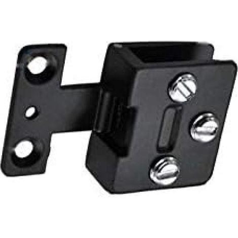 Set mit 2 festen Scharnieren aus Zinklegierung für 5-8 mm Glastüren, schwarz (1/4)