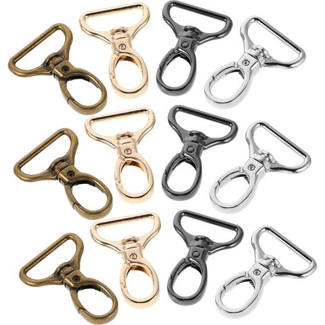 Mousquetons Pivotants Fermoirs de Homard en Alliage de Zinc Lot de 16 Diamètre Intérieur 25mm Rotation Fluide pour Paquet et Accessoires Créatifs (1/5)