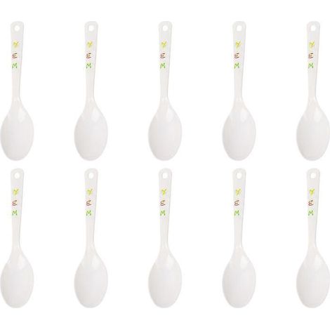 10 cuillères en plastique