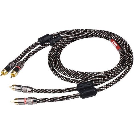 Câble audio avec connecteurs RCA mâle et RCA femelle pour home cinéma, amplificateur DVD, câble vidéo TV, câble audio pour haut-parleurs (1/5)