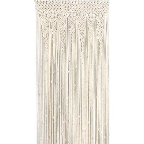 Rideau 90x180 cm bohème macramé (1/2)
