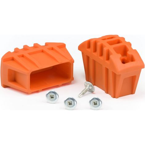Par de zapatas de goma TUBESCA para peldaños 50x25mm - 9007150