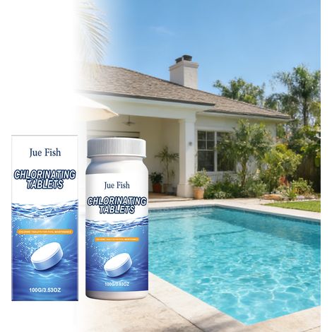 Pool cleaner tablets clean away dirt and grime, leaving water fresh and perfect for a smooth swimming experience. Effervescent tablets for water clarification -- 100g -- BIEMMEDUE (1/5)