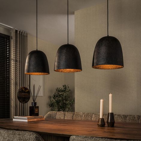 Lampe à suspension Nova 3 lumières - Marron Fumé (1/5)