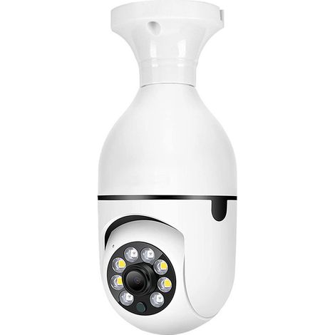 Filiyano-1 caméra ampoule WiFi extérieure à 360 degrés, caméra ampoule WiFi 5 GHz, 1