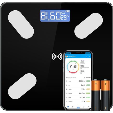 Báscula analítica de baño con sensores SMART+ para Android e iOS / Medición precisa