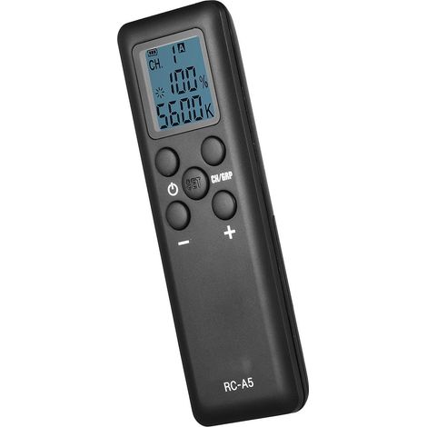 RC-A5 16-Kanal-Fernbedienung mit 6 Gruppen als Ersatz für Godox SL-60W, SL-100W, SLB60W, LED308W/Y/C LE