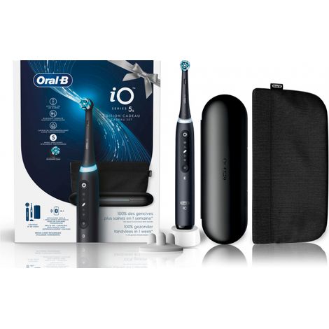 Brosse à dents électrique Oral B iO Series 5 Edition Cadeau Matt Noir (1/4)