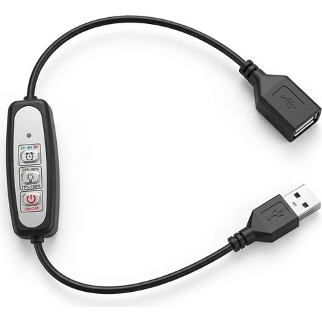 Câble d'extension USB avec variateur, de minuterie intelligent 5 (1/4)