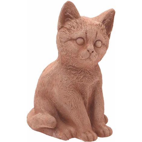 GATTO SEDUTO GALESTRO 17 CM