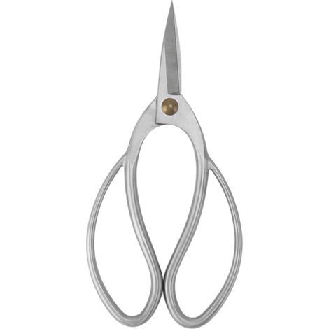 195mm bonsa élagage ciseaux acier inoxydable bonsa ciseaux jardinage plante cisailles outil argent (1/5)