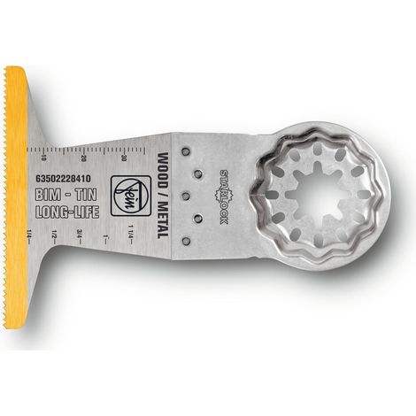 Hoja de sierra bimetálica Fein E-Cut con recubrimiento de TiN 1 ud - 63502228410