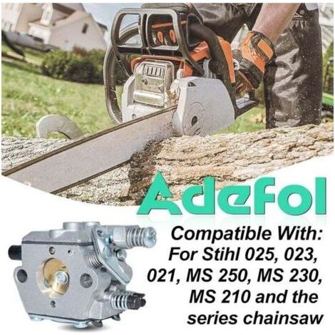 Kit carburatore per motosega STIHL 021, 023, 025, MS 210, MS 230, MS 250. Il kit include ricambi per il carburatore, guarnizione, candela e tappo del serbatoio (13 in 1). (1/3)