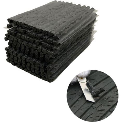 5-teiliges Reparaturset für schlauchlose Reifen, schwarz – 10 x 0,6 cm Gummispitzen für Autos, ATVs, Rasenmäher und Wohnwagen