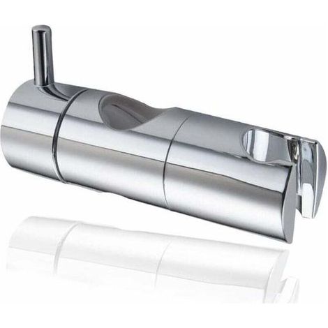 Support Pommeau Douchette, Accroche Douche à Main Ventouse, Fixation Pommeau Douche Mural, Curseur Douche Universel Remplaçable Curseur (19mm, Argent) (1/4)
