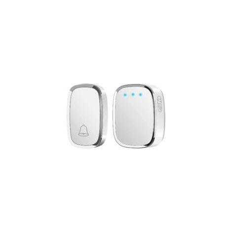 IP44 Wasserdichte, kabellose Türklingel – 300 Meter Reichweite – 36 Melodien – Einstellbare Lautstärke von 25 bis 85 dB – Einfache Installation für Zuhause und Büro – Bares